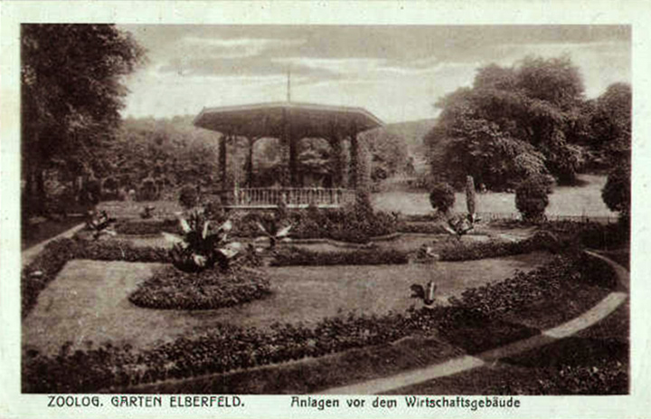 Pavillon im Zoologischen Garten Elberfeld um 1919
