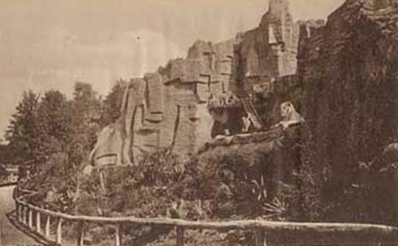 Löwenschlucht im Zoologischen Garten Elberfeld um 1910