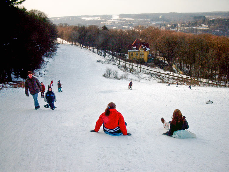 Rodelwiese zwischen Königshöhe und Haltepunkt Boltenberg am 6. März 2005