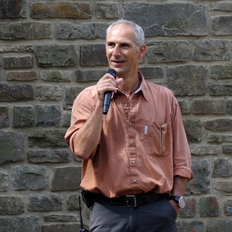 Zoodirektor Dr. Arne Lawrenz am 13. August 2016 im Grünen Zoo Wuppertal