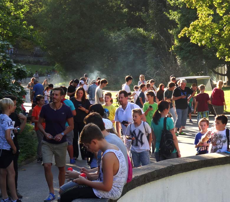 Pokémonjagd am 9. September 2016 im Grünen Zoo Wuppertal