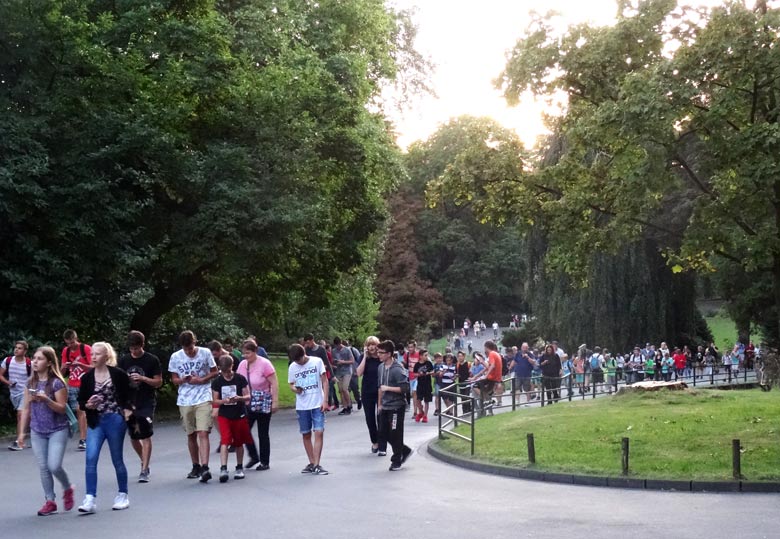 Pokémonjagd am 9. September 2016 im Zoo Wuppertal