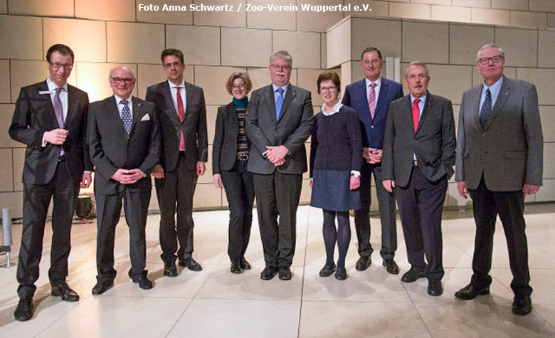 Vorstand und Beirat 2018 des Zoo-Verein Wuppertal e.V. am 8. März 2018 in der Glashalle der Sparkasse Wuppertal (Foto Anna Schwartz - Zoo-Verein Wuppertal)