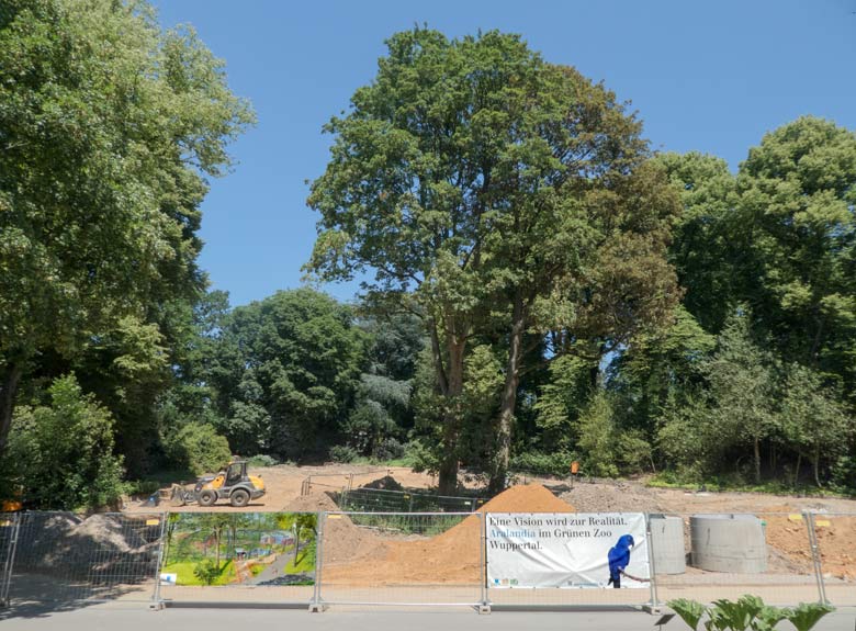 Baugelände für ARALANDIA am 30. Juni 2018 im Grünen Zoo Wuppertal