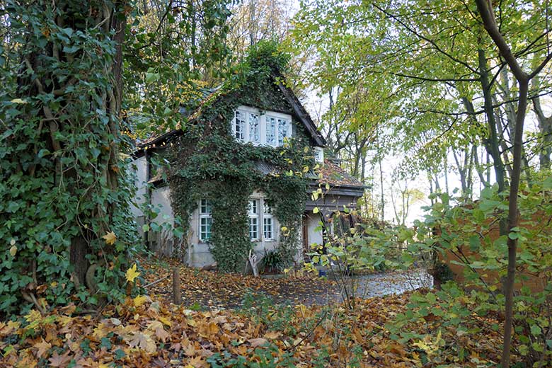 Ehemaliges Pförtnerhaus der Villa Boettinger am 31. Oktober 2020 im Grünen Zoo Wuppertal