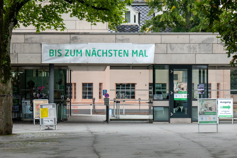 Ausgangsbereich im Grünen Zoo Wuppertal am 30. August 2021