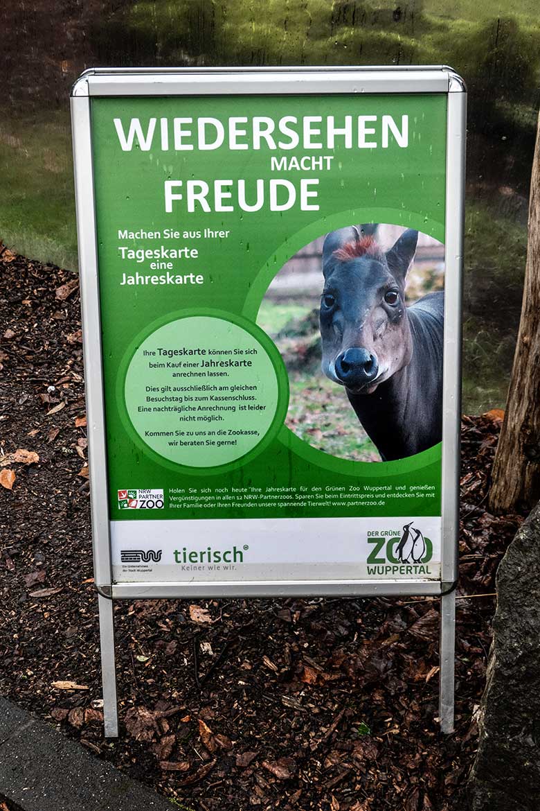 Werbe-Plakat Wiedersehen macht Freude am 29. November 2021 mit dem Motiv Gelbrückenducker