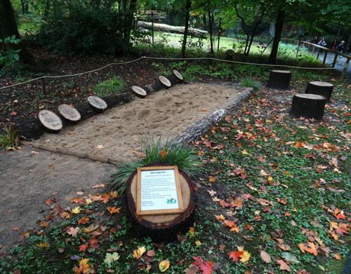 Sprunggrube am 9. Oktober 2015 im Zoologischen Garten Wuppertal