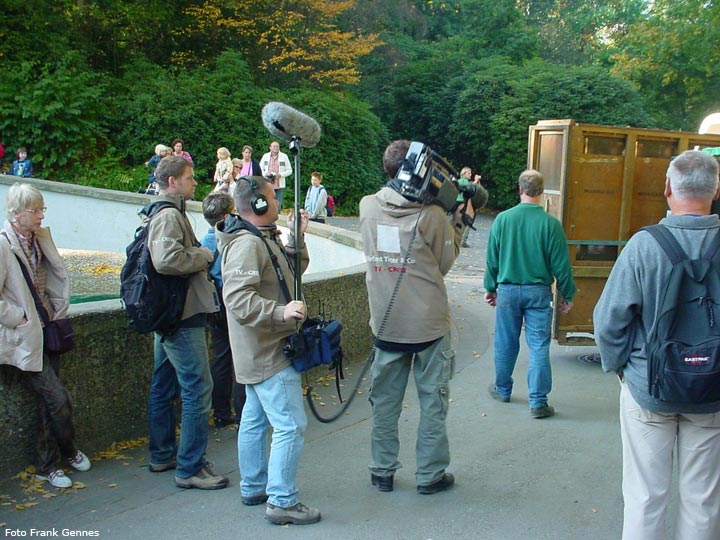 Okapi-Transport vom Zoo Wuppertal zum Zoo Leipzig am 13. Oktober 2005 (Foto Frank Gennes)