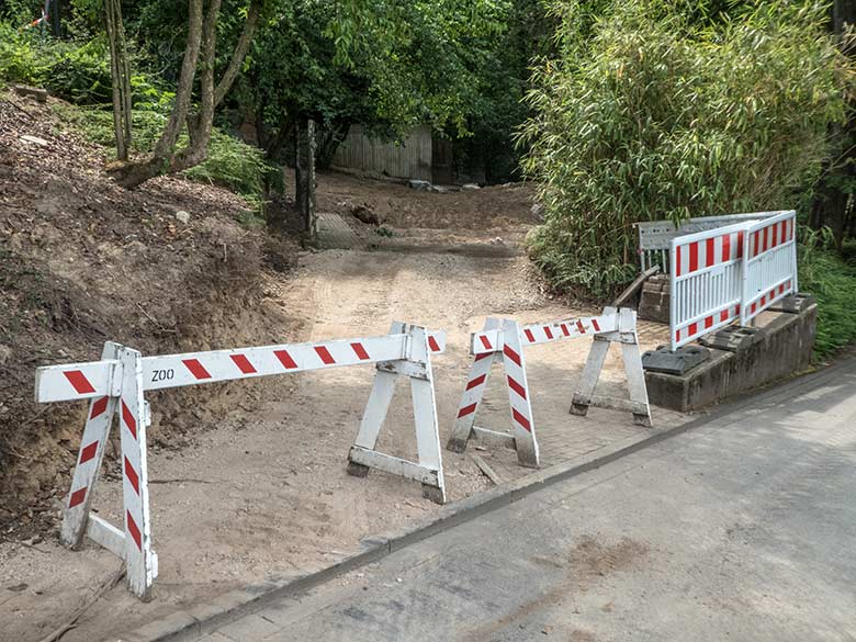 Umgestaltung der bisherigen Takin-Anlage am 17. Juni 2020 im Wuppertaler Zoo