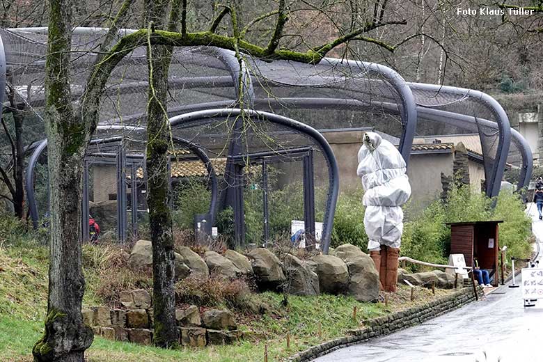 Aralandia-Voliere am 30. Dezember 2021 im Grünen Zoo Wuppertal (Foto Klaus Tüller)