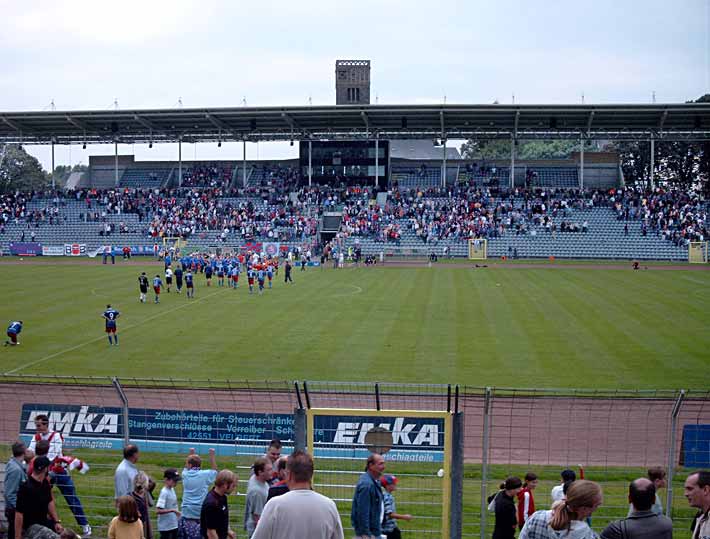 Fußballspiel WSV gegen Preußen Münster im Stadion am Zoo in Wuppertal am 6. September 2003